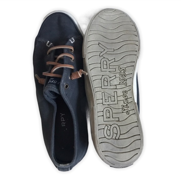 Sperry Pier Wave Slip On Canvas Memory Foam Shoe - Picture 6 of 8